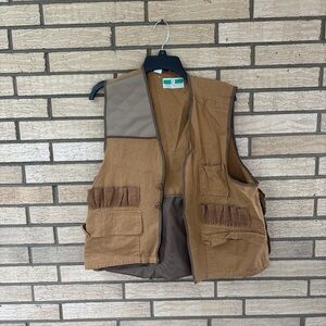 Brown Utility Vest with Pockets